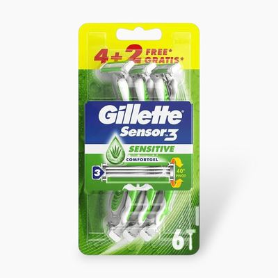 Sensor 3 Sensitive Razor Set 6 x 6pcs
