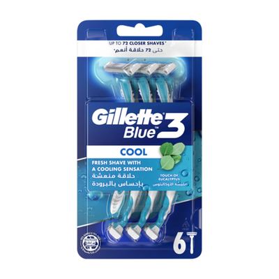 Blue 3 Cool Razor Set 6 x 6pcs