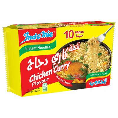 10Pcs Pack Indomie Chicken Curry 4 x 10 x 70g