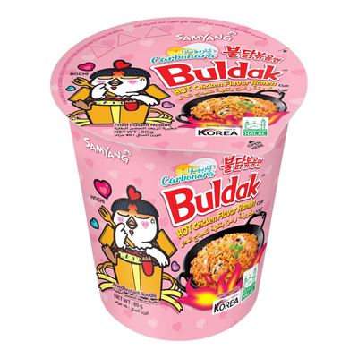 Buldak Cup Carbonara Pink 30 x 80g